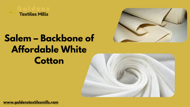 White fabric manufacturing process in Tamil Nadu textile mill